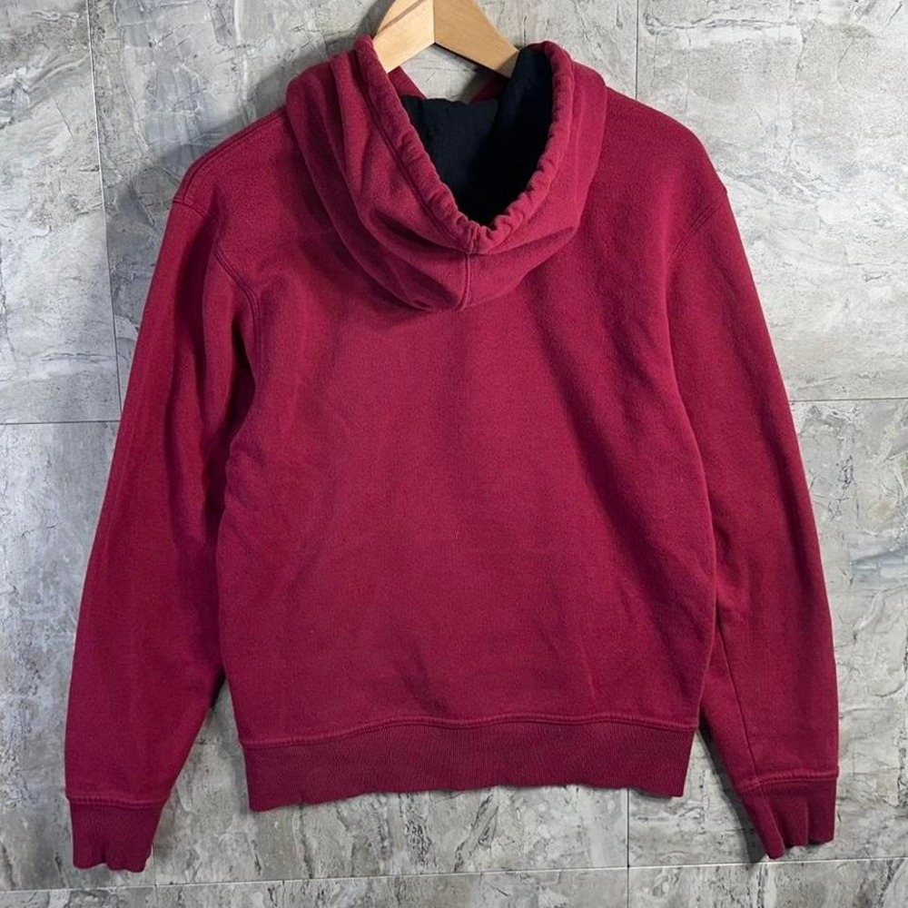 Champion Pullover Hoodie Mens Small Red Camo Fleece Sweatshirt Classic - Picture 7 of 7